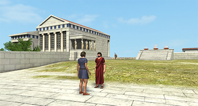 3Dシーンでのバーチャルリアリティ
