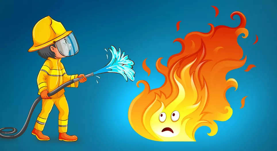 How to put out a fire?