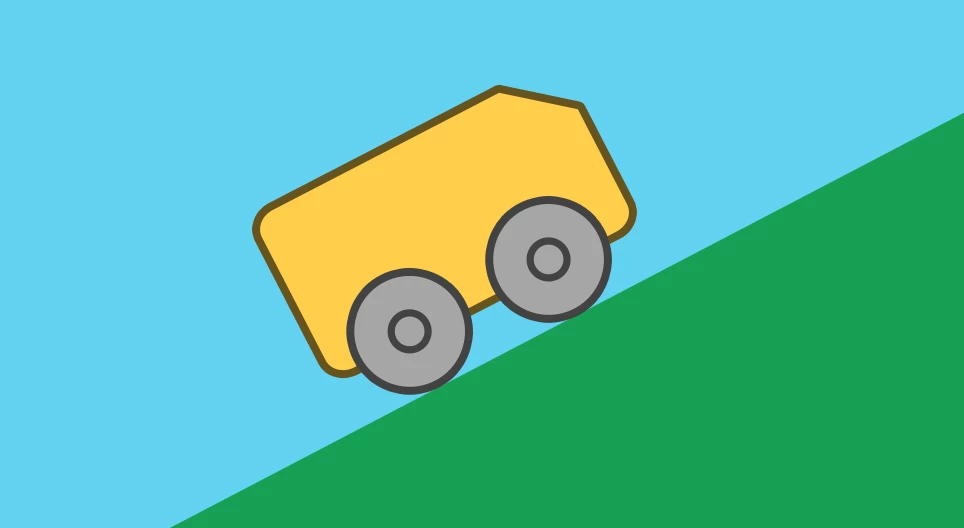 Parking safely on a slope