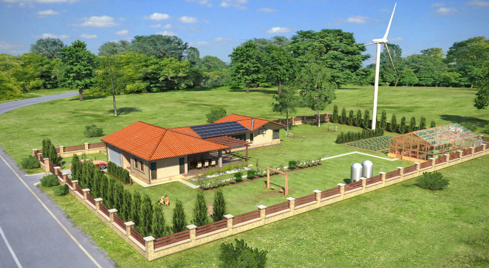 House without carbon-dioxide emission