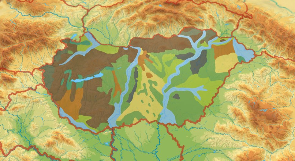 Soil types – Hungary (map)