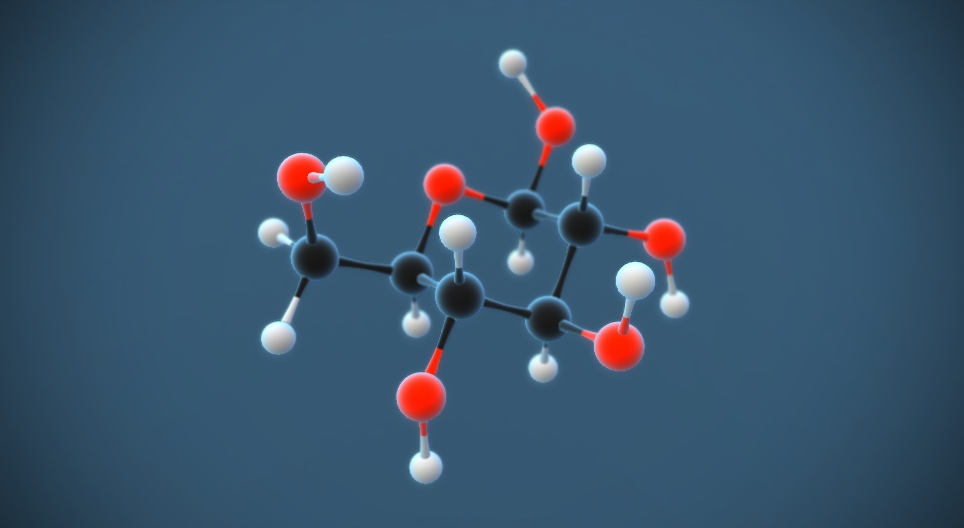 Beta-D-glucose (C₆H₁₂O₆)