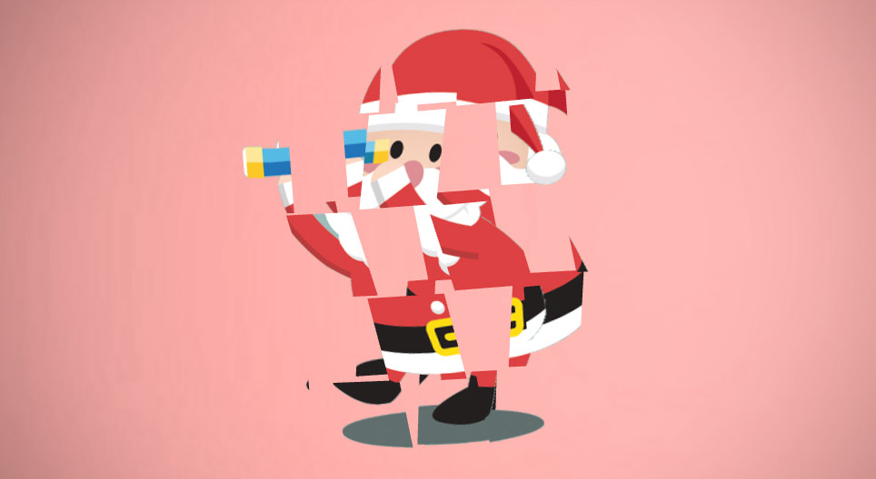Christmas 3D rotating game