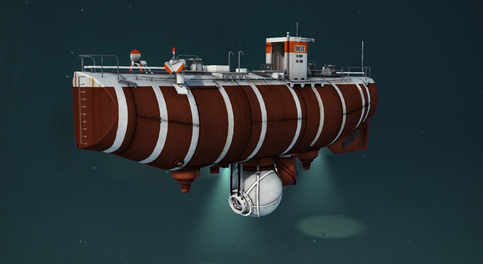 The bathyscaphe Trieste