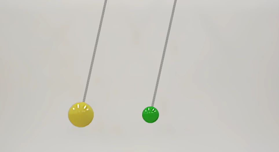 振り子の周期の質量依存性