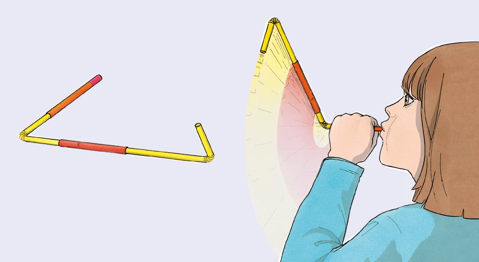 ストロー3本のタービン