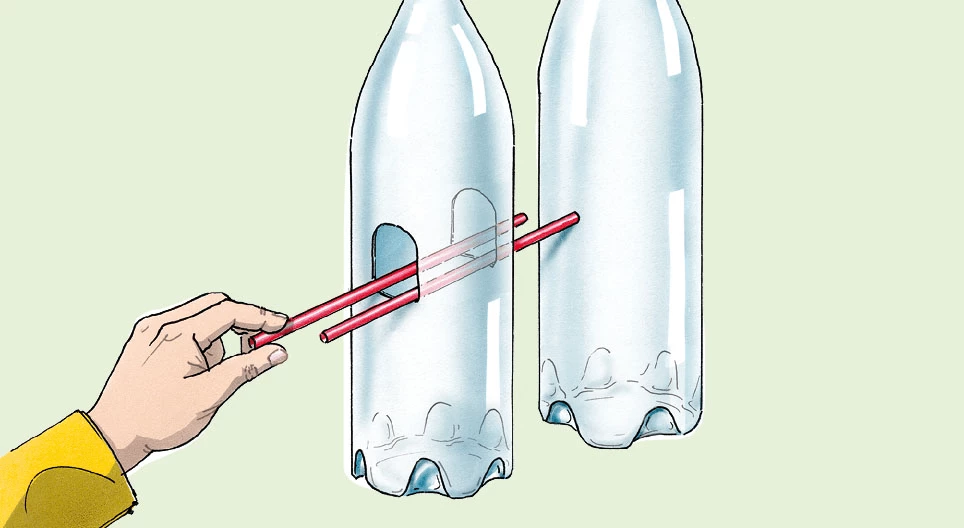 浮遊するストロー