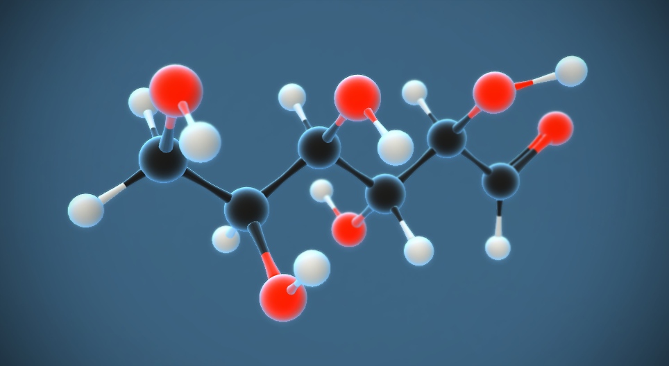 D-グルコース (ブドウ糖) (C₆H₁₂O₆)