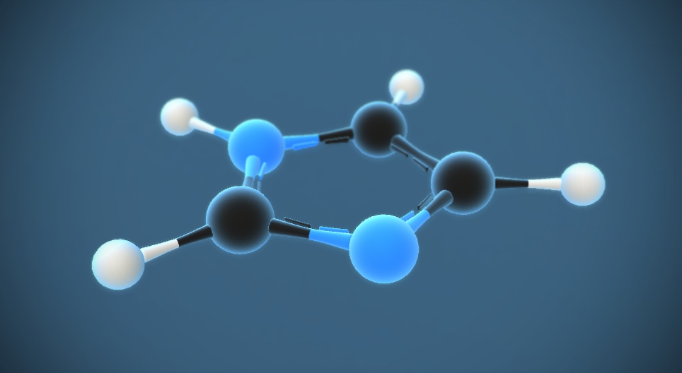 イミダゾール (C₃H₄N₂)