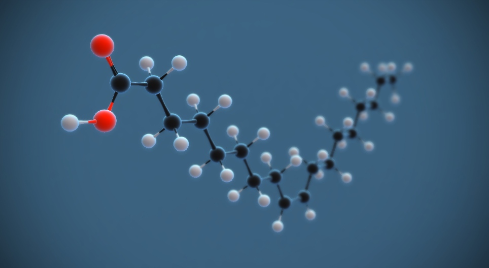 オレイン酸 (シス-オクタデク-9-エノイク酸) C₁₇H₃₃COOH)