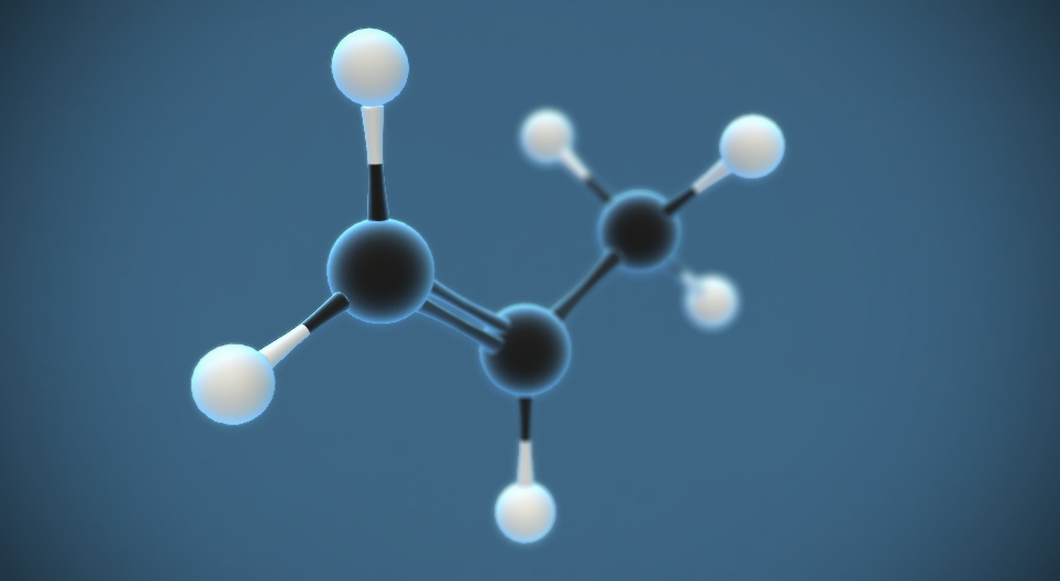 1-プロペン (C₃H₆)