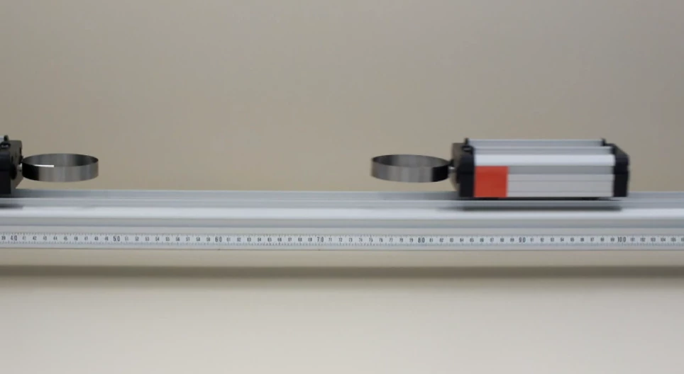 Elastic collision of two cars of the same mass II.