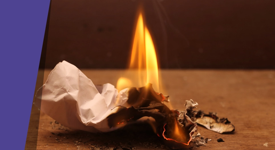 A non-flammable tissue