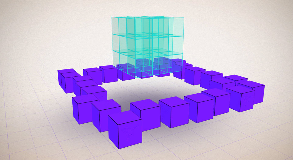 모양을 구성하기 (3D)