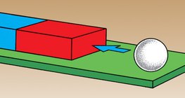 铁球被磁铁吸引