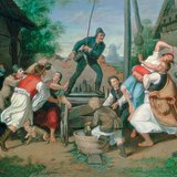 米哈伊·蒙卡奇：复活节洒水（1865年）