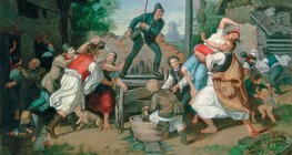 米哈伊·蒙卡奇：復活節灑水（1865年）