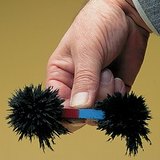 棒状磁铁两极上的铁屑