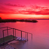 巴拉顿湖的日落 （匈牙利）