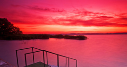 巴拉頓湖的日落 （匈牙利）