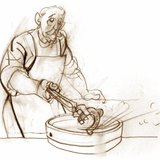 把铁块放入水中时，睡的内部能量增加