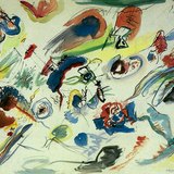 瓦西里·康定斯基：第一幅水彩抽象画（1910年，表现主义）