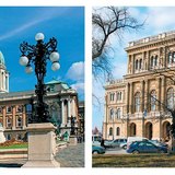 A Budavári Palota és a Magyar Tudományos Akadémia épülete