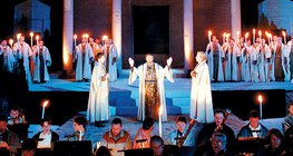 莫扎特的著名歌劇的場景，魔笛