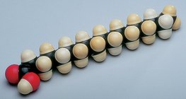 硬脂酸分子的空间填充模型