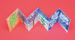 製作摺疊式日曆 - 第3步