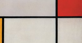 皮耶·蒙德里安：紅，黃，藍的構成（1921年）