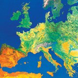 欧洲的卫星图像