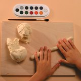 用盐面团制作餐巾环 - 第1步