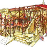 公元前5世纪古海拉斯寺庙建筑复原图