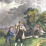 本杰明·富兰克林和他的儿子：“他们抓住了天空上的闪电”