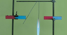 发光的铁不受磁场吸引