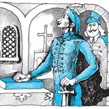 Pósa Márton és a legény egy kolostori cellában