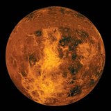 金星的表面只能通过雷达进行检测的厚重云层