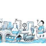 Fiú álmodozik a jövőjéről: mérnök, gépész, tudós, tengerész lesz-e