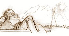 身体因吸收太阳光变热