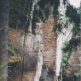 波希米亚天堂的被保护的砂岩区