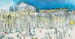 重建的羅馬廣場復原圖