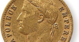 畫有拿破崙頭像的硬幣