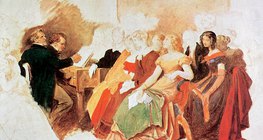 莫里茲·馮·施温德：舒伯特音樂會（1868年）