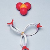 三氧化硫分子的空间填充和棒模型