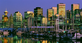 從海上看温哥華的景觀