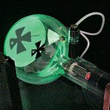 在直线上的阴极射线