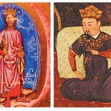 匈牙利的贝拉四世国王和蒙古的领袖成吉思汗