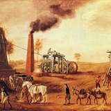 矿井里的蒸汽机，英格兰