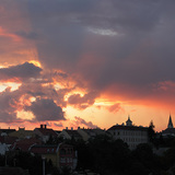 日落时的廷得耳效应